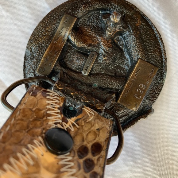 Python leather belt - Picture 4 of 16